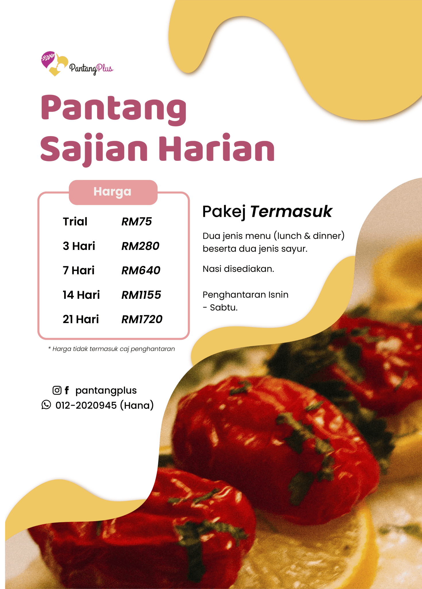 Delivery Makanan Berpantang